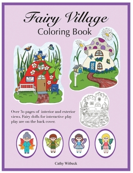 Paperback Fairy Village Coloring Book: A coloring book with fairy paper dolls Book