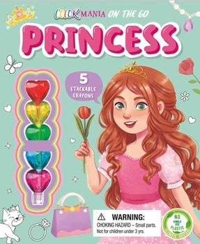 Misc. Princess Coloring: On-The-Go Coloring Kit with Stackable Crayons Book