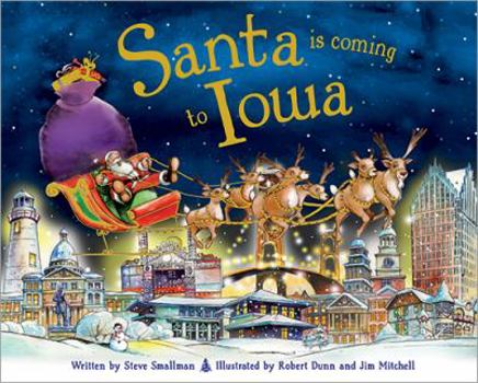 Hardcover Santa Is Coming to Iowa Book