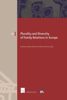 Paperback Plurality and Diversity of Family Relations in Europe: Volume 45 Book