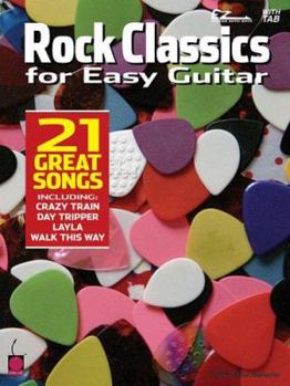 Paperback Rock Classics for Easy Guitar Book