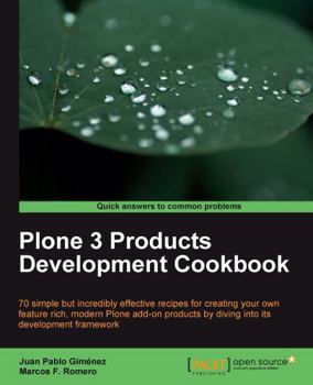 Paperback Plone 3 Products Development Cookbook Book