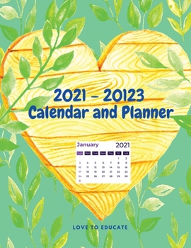 Paperback 2021 - 20123 Calendar and Planner - Weekly and Monthly Planner 2021 - 2023 with Notes Agenda Book