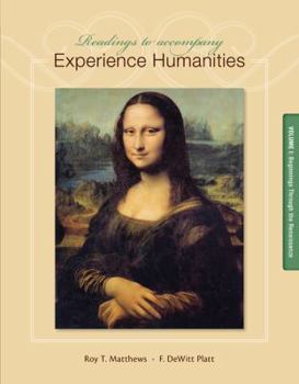 Paperback Readings to Accompany Experience Humanities, Volume 1: Beginnings Through the Renaissance Book