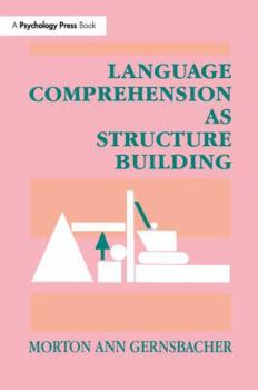 Paperback Language Comprehension As Structure Building Book