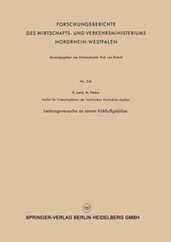 Paperback Leistungsversuche an Einem Kühlluftgebläse [German] Book