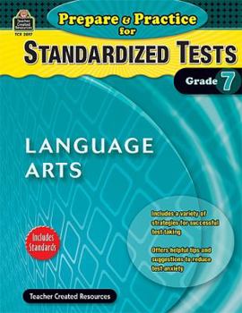 Paperback Prepare & Practice for Standardized Tests: Lang Arts Grd 7 Book