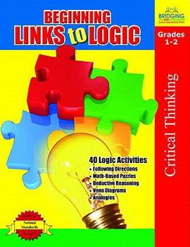 Paperback Beginning Links to Logic - Grades 1-2 Book