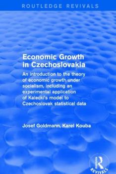 Paperback Economic Growth in Czechoslovakia Book