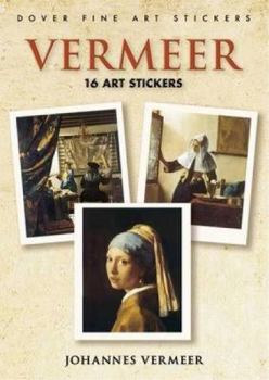 Paperback Vermeer: 16 Art Stickers Book