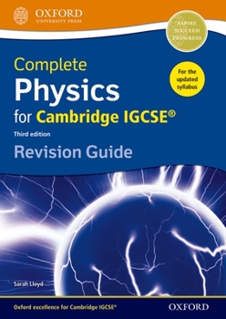 Paperback Complete Physics for Cambridge Igcse RG Revision Guide (Third Edition) Book
