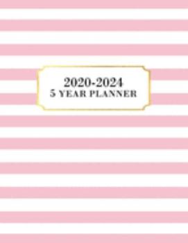 Paperback 5 Year Planner: 5 Year Calendar Planner for January 2020 - December 2024, Includes Contacts + Notes Page, 60 Month Planner, 5 Year Mon Book