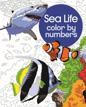 Paperback Sea Life Color by Numbers Book