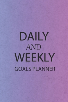 Paperback Daily and Weekly Goals: Notebook planner 6x9 in Book