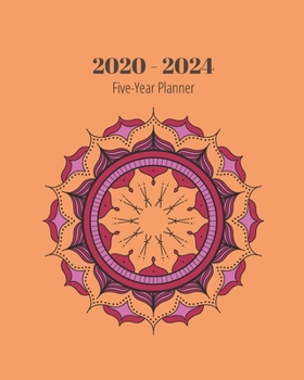 Paperback Five Year Planner 2020-2024: New You 2020 8"x10" (20.32cm x 25.4cm) January 1, 2020 - December 31, 2024 Monthly Calendar Organizer Engagement Book