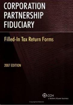 Paperback Corporation Partnership Fiduciary: Filled-In Tax Return Forms Book
