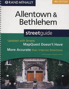Paperback Allentown/bethlehem, Pennsylvania Street Guide Book
