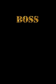 Boss book golden letters Notebook for gift universal size A5  (6 x 9 in)  110 Lined lines Pages Journal for gift: Notebook funny for drawing Dairy ... Office work school trainer mentor manager