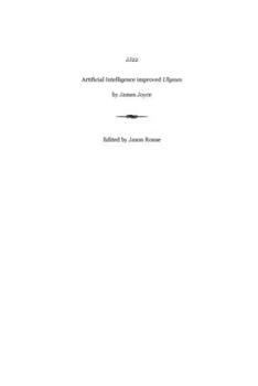 Paperback Jj22: Artificial Intelligence improved Ulysses Book