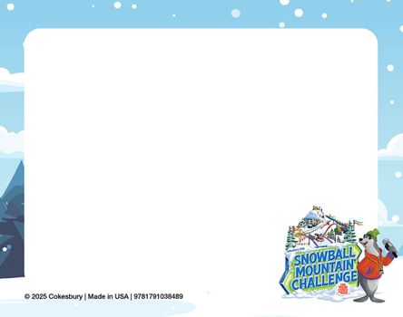 Vbs 2026 Snowball Mountain Challenge Nametag Cards (Pkg of 24): Find Your Strength in God