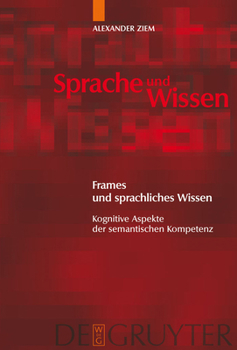 Hardcover Frames und sprachliches Wissen [German] Book