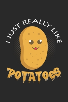 I just really like potatoes: 6x9 Potato | blank with numbers paper | notebook | notes