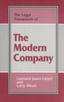 Paperback The Legal Framework of the Modern Company Book
