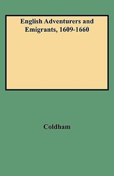 Paperback English Adventurers and Emigrants, 1609-1660 Book