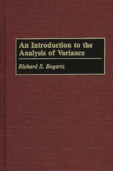 Hardcover An Introduction to the Analysis of Variance Book
