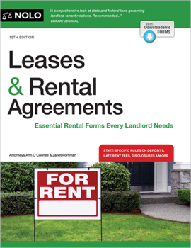 Paperback Leases & Rental Agreements Book