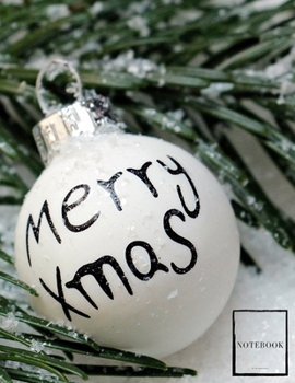 Christmas Time Sketchbook Lined Notebook Writing Pad: Unlined Ruled Pages Book (8.5 x 11 inches A4) - 100 Pages Journal II Planning, Drawing, Sketching, Writing (happy holidays)