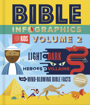 Bible Infographics for Kids Volume 2: Light and Dark, Heroes and Villains, and Mind-Blowing Bible Facts - Book #2 of the Bible Infographics for Kids