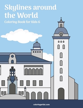 Paperback Skylines around the World Coloring Book for Kids 6 Book