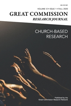Paperback Great Commission Research Journal Fall 2020 Book