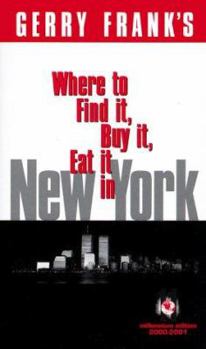 Paperback Gerry Frank's Where to Find It, Buy It, Eat It in New York: Condensed Pocket Edition Book