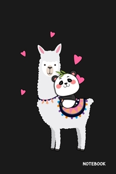 Paperback Notebook: Blank Lined Notebook to Write In for Notes, To Do Lists, Notepad, Journal, Cute Gifts for Llama Panda Lover Book