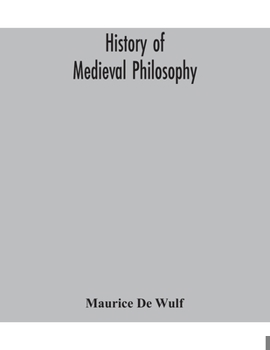 Paperback History of medieval philosophy Book