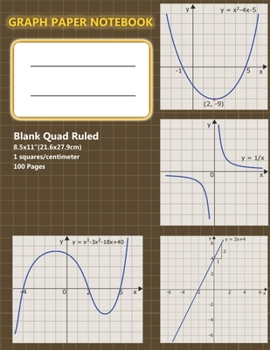 Paperback Graph Paper Notebook: Graph Paper Notebook 1 cm Squares, Graph Book for Math, Graph Paper Notebook for Student, Math Composition Notebook, G Book