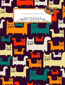 Paperback Cat Journal: Wide Ruled Paper Lined Notebook for Teens Kids Students School Composition Paper 100 Pages Book