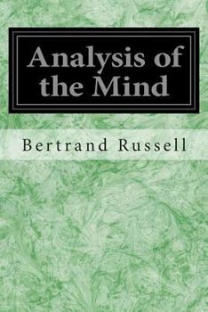 Paperback Analysis of the Mind Book
