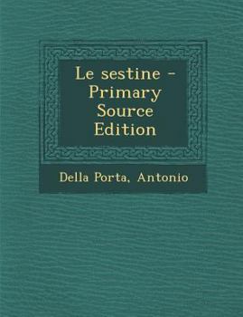 Paperback Le Sestine [Italian] Book