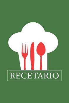 Paperback Recetario: Libreta a Rayas Pequeña, Libro de Recetas En Blanco, Recetario Para Escribir. Regalo Original Perfecto Para Mujer, Hom [Spanish] Book