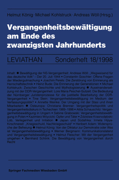 Paperback Vergangenheitsbewältigung Am Ende Des Zwanzigsten Jahrhunderts [German] Book