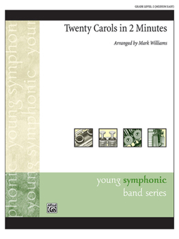 Paperback Twenty Carols in 2 Minutes: Conductor Score & Parts Book