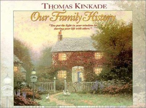 Hardcover Our Family History: Thomas Kinkade Painter of Light, 11 1/4" X 91/8, Gift Box Book