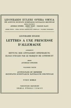 Hardcover Lettres a Une Princesse d'Allemagne 2nd Part: Accesserunt: Rettung Der Göttlichen Offenbarung Book