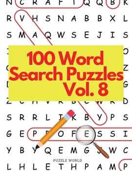 Paperback 100 Word Search Puzzles Vol. 8 Book