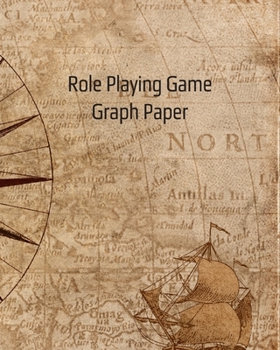 Role Playing Game Graph Paper: Blank Quad Ruled Grid Paper Composition Book for RPG Terrain, World, Dungeon and Location Mapping (map1)