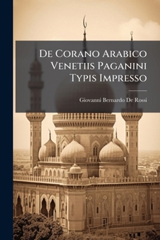 Paperback De Corano Arabico Venetiis Paganini Typis Impresso Book