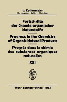 Paperback Progrès Dans La Chimie Des Substances Organiques Naturelles/Progress in the Chemistry of Organic Natural Products [German] Book